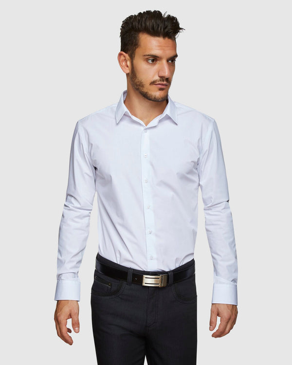 Gerase Body Fit White Shirt - Kelly Country